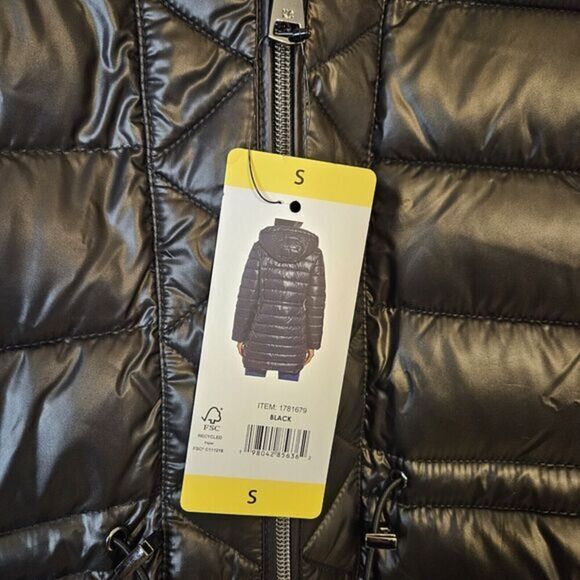 Kenneth Cole Ladies' Quilted Anorak Jacket Color Black / Size Small / New - Picture 12 of 13